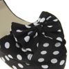 Asos Collection Asos Violet Flatforms with Bow in Black (blackwhitespot) - Lyst