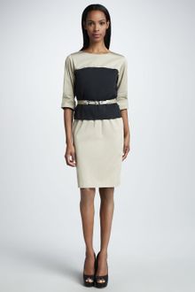 Elie Tahari Chiles Crepe Dress - Lyst