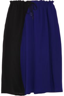 Jil Sander Color-block Silk Skirt - Lyst