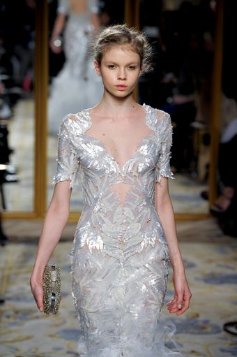 Marchesa Fall 2012 Gold Studded Clutch - Lyst