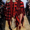 Michael Kors Fall 2012 Red Tartan Plaid Wool Coat With Oversized Mongolian Fur Trimmed Collar  in Red for Men (black, red) - Lyst