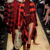 Michael Kors Fall 2012 Red Tartan Plaid Wool Coat With Oversized Mongolian Fur Trimmed Collar  in Red for Men (black, red) - Lyst