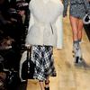 Michael Kors Fall 2012 Chequered Print Wool Midi Skirt in Black (black, white) - Lyst