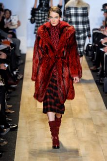 Michael Kors Fall 2012 Plaid Wool Midi Skirt - Lyst