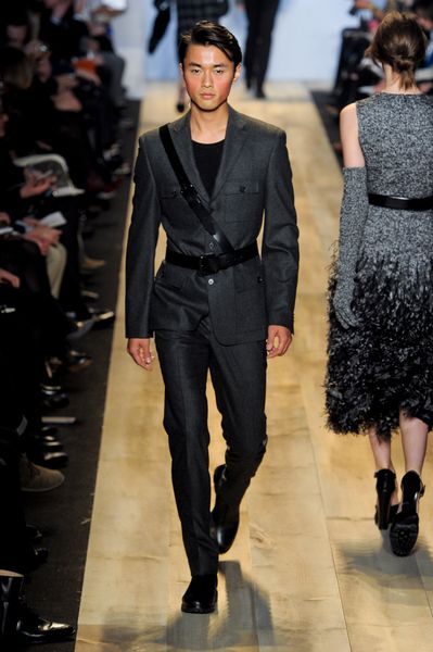 Michael Kors Fall 2012 Black Leather Formal Ankle Boots  in Black for Men - Lyst