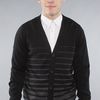 Nixon The Haven Cardigan in Black Fade in Black for Men - Lyst