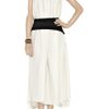 Preen Diamond Twotone Sandwashedsilk Dress in White - Lyst