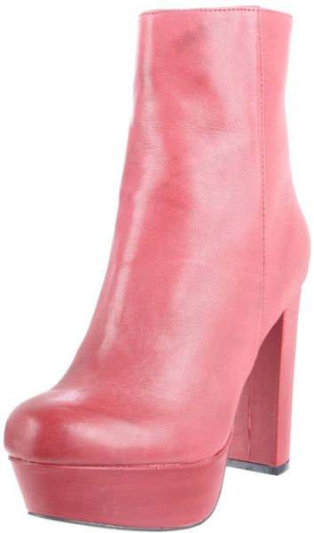 Steve Madden Womens Desirred Boot in Red (red leather) - Lyst