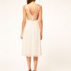 Tfnc Tfnc Midi Dress with Sequin Bodice in Black (goldcream) - Lyst