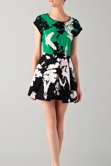 Tibi Fern Print Easy Dress - Lyst