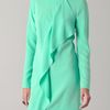 Tibi Draped Shift Dress in Green - Lyst