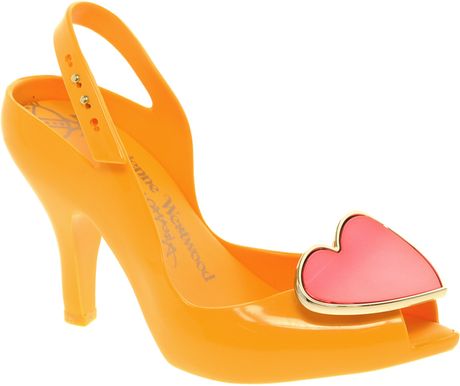 Vivienne Westwood For Melissa Lady Dragon Viii Heeled Sandals in Orange (mangored) - Lyst