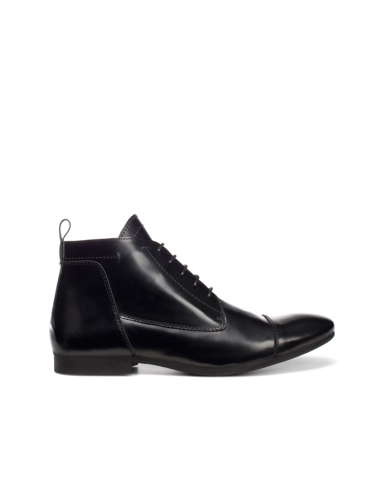 Zara Dressy Ankle Boot in Black for Men