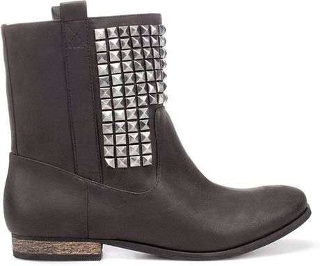zara micro studded boots