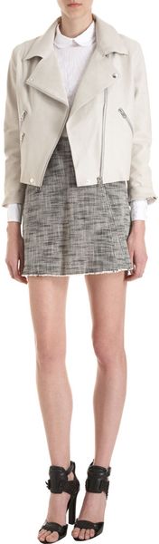 Acne Zip Mini Skirt - Lyst