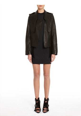  Military Blazer with Extended Collar 