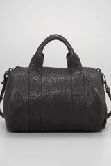 Alexander Wang Rocco Stud-bottom Satchel, Black Nickel