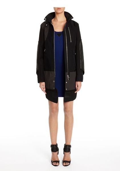 Alexander Wang Utility Overcoat in Black - Lyst