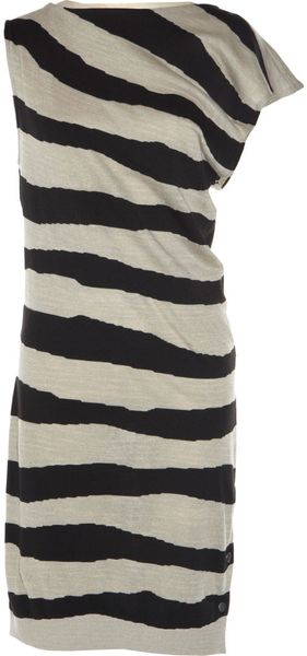 Balenciaga Intarsia Stripe Dress - Lyst