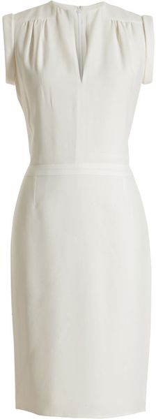 Balenciaga Slit Neck Dress - Lyst