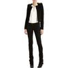 Balmain Suede Slim Pant in Black (gold) - Lyst