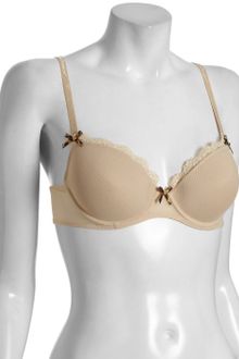 Betsey Johnson Natural Stretch Mesh Bump M Up Push-up Bra - Lyst