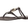 Burberry Check Canvas Jacquard Flat Thong Sandal in Black (b) - Lyst