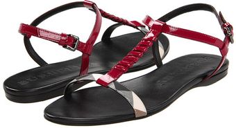  Conyers Nova Check Patent Leather Sandals 