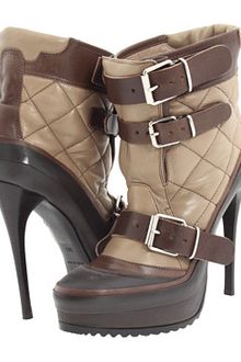 Burberry Quilted Leather Platform Ankle Boot - Lyst