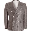 Comme Des Garçons Circle Pattern Sport Jacket in Silver for Men (black) - Lyst
