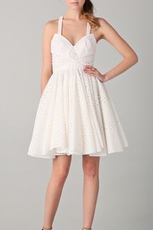 Cushnie Et Ochs Eyelet Dress with Full Skirt - Lyst