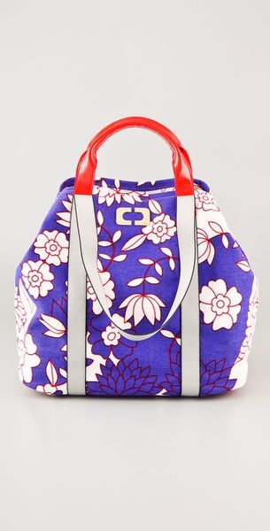 Diane Von Furstenberg Large Kaya Printed Canvas Bag - Lyst