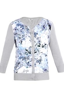 Erdem Yanne Printed Front Cardigan - Lyst