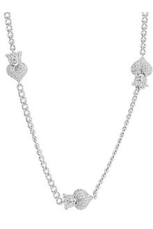 King Baby Studio 3d Crowned Hearts Link Chain - Lyst