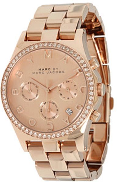 Marc By Marc Jacobs Henry Chronograph in Gold (r) - Lyst