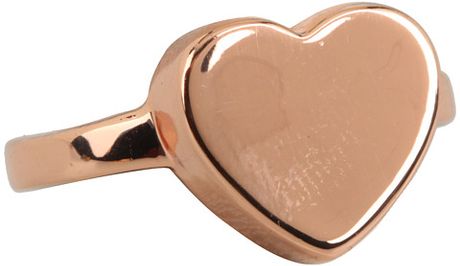 Marc By Marc Jacobs Mini Charms Heart Stack Ring in Pink (r) - Lyst