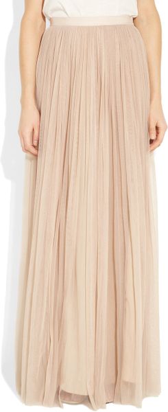  Tulle and Silk Maxi Skirt 