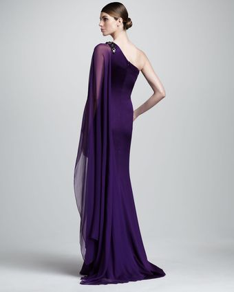  One-sleeve Column Dress 