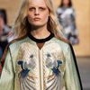 Proenza Schouler Fall 2012 Fur Trimmed Fold Over Clutch in Brown - Lyst
