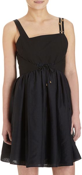 Proenza Schouler Sleeveless Baby Doll Dress in Black - Lyst