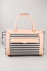 Rebecca Minkoff Striped Wheelie Bag