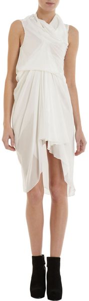  Drape Neck Shelf Front Tunic 