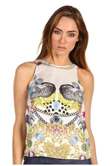 Tibi Collage Tank Top - Lyst