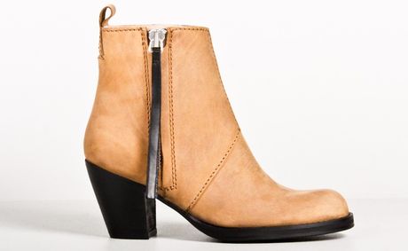 Acne Wood Pistol Short Boot in Brown (oak) - Lyst