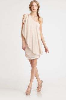 Alice + Olivia Oneshoulder Drape Dress - Lyst