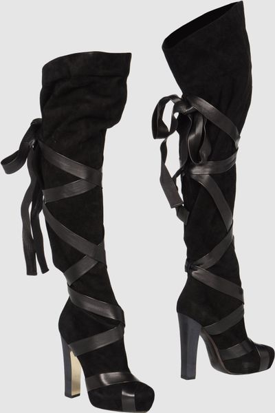 Roberto Cavalli High Heeled Boots in Black - Lyst