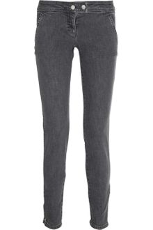 Alexander McQueen Mid-rise Ankle-zip Denim Skinny Jeans - Lyst