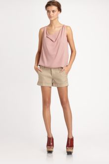 Alice + Olivia Lucy Silk Trapeze Top - Lyst