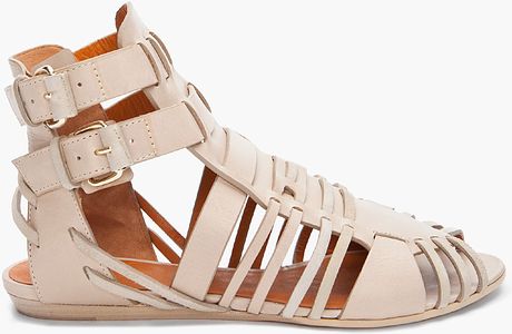 Givenchy Beige Virginia Strap Sandals in Beige - Lyst