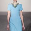 Matthew Williamson Fall 2012 Short Blue Formal Dress with Appliquéd Neckline and Hem Cutouts in Blue - Lyst